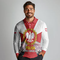 Polish Armed Forces Day Long Sleeve Polo Shirt Bog Honor Ojczyzna Heritage
