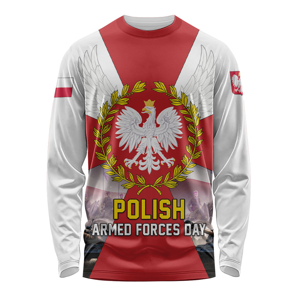 Polish Armed Forces Day Long Sleeve Shirt Bog Honor Ojczyzna Heritage