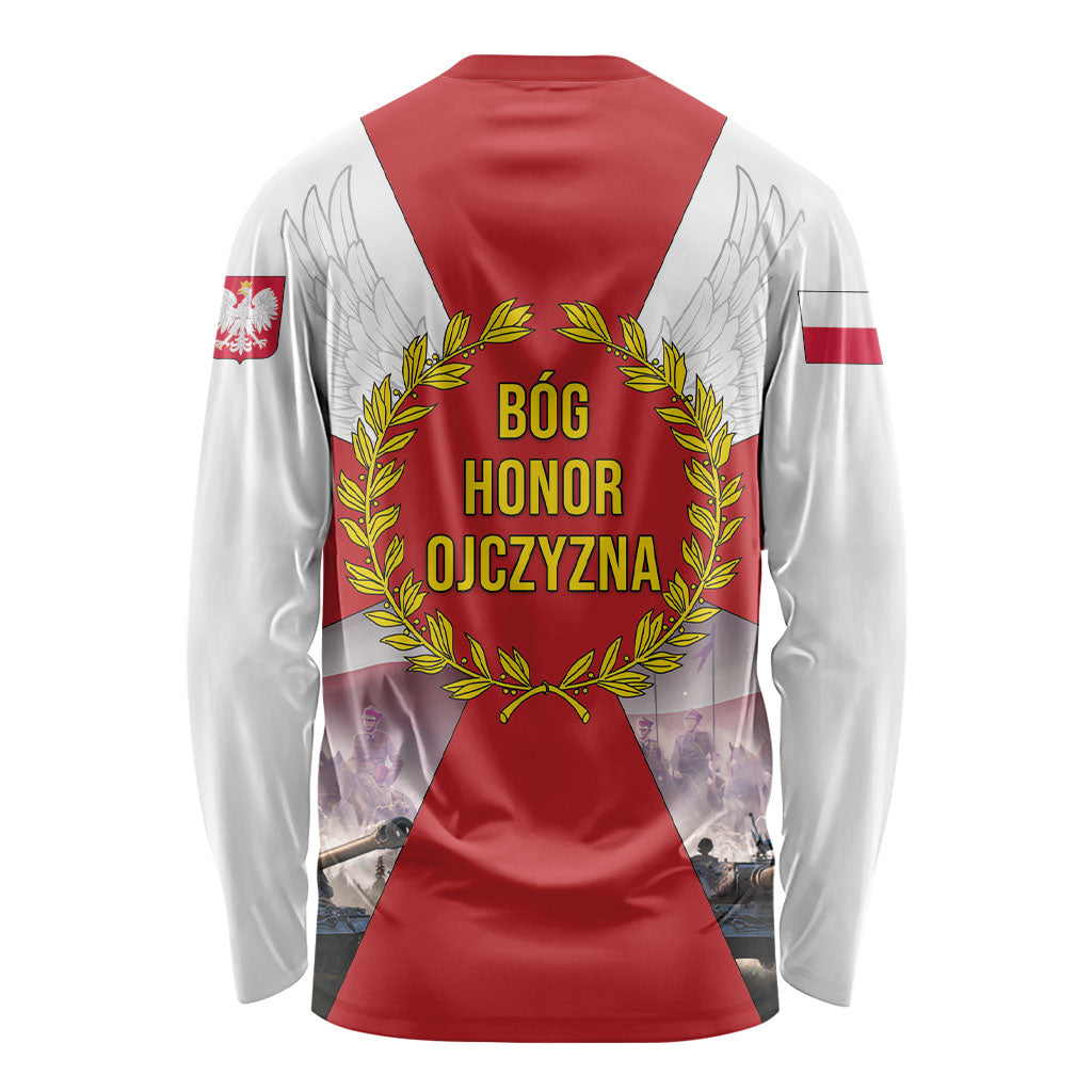 Polish Armed Forces Day Long Sleeve Shirt Bog Honor Ojczyzna Heritage