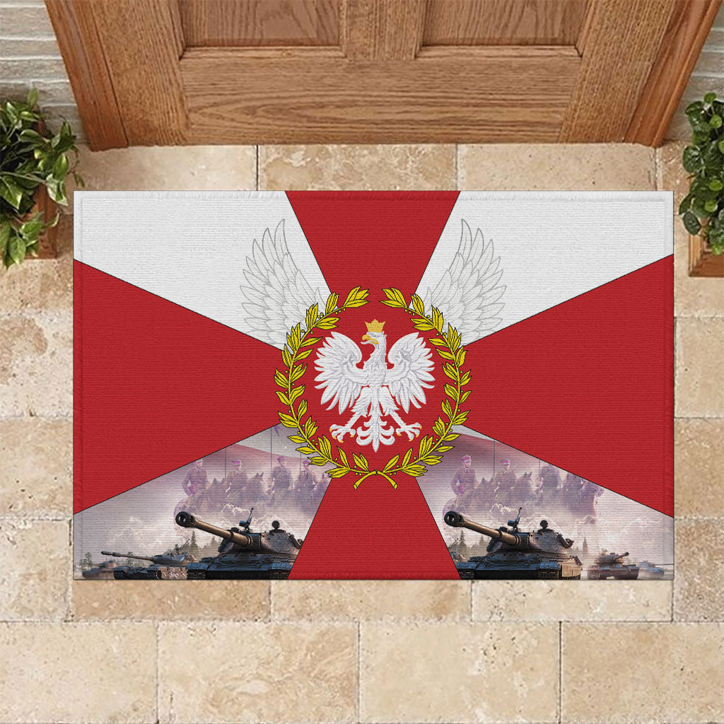 Polish Armed Forces Day Rubber Doormat Bog Honor Ojczyzna Heritage