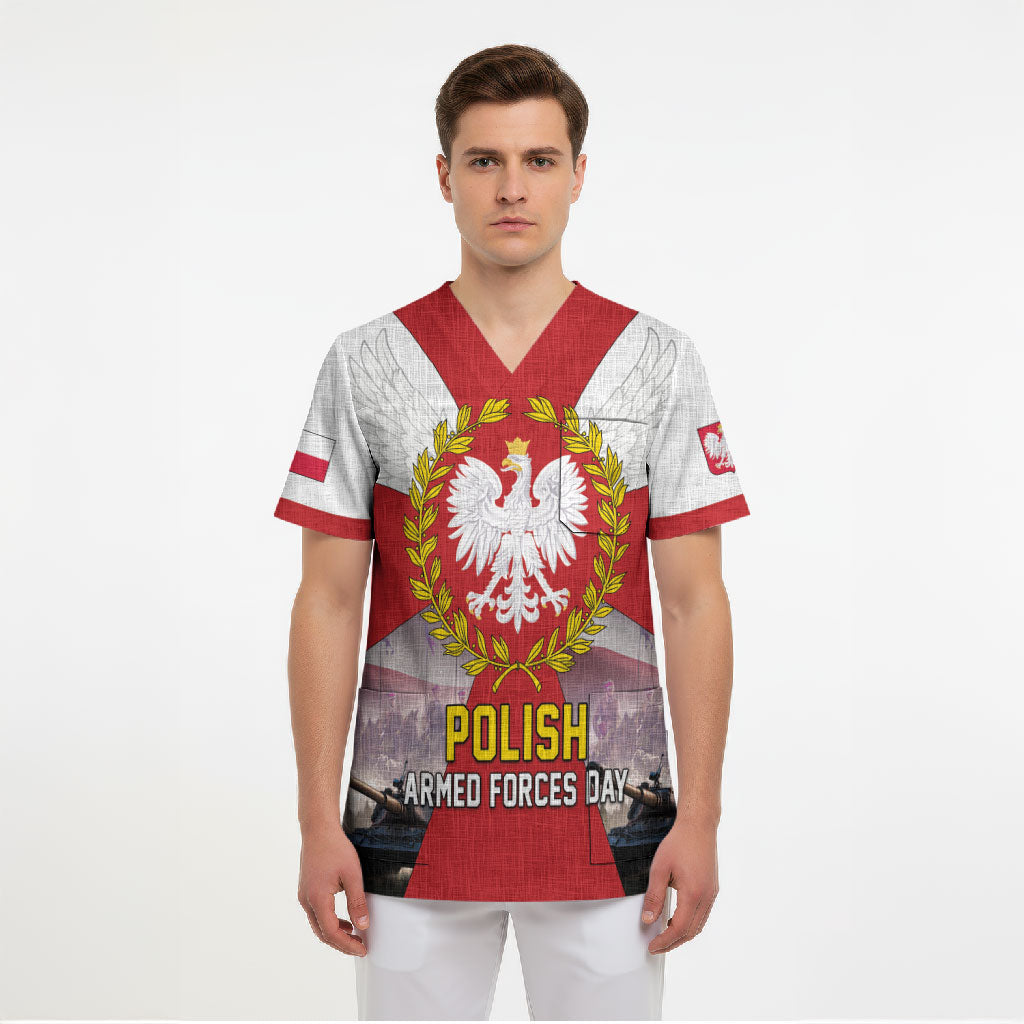 Polish Armed Forces Day Scrub Top Bog Honor Ojczyzna Heritage