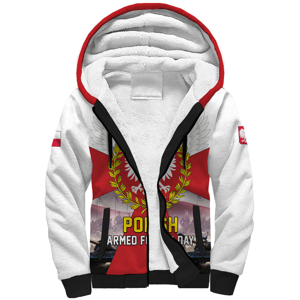 Polish Armed Forces Day Sherpa Hoodie Bog Honor Ojczyzna Heritage