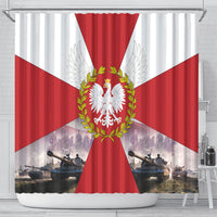 Polish Armed Forces Day Shower Curtain Bog Honor Ojczyzna Heritage