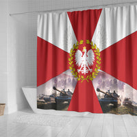 Polish Armed Forces Day Shower Curtain Bog Honor Ojczyzna Heritage
