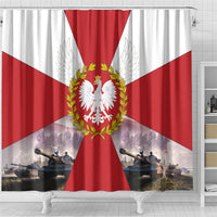 Polish Armed Forces Day Shower Curtain Bog Honor Ojczyzna Heritage