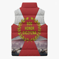 Polish Armed Forces Day Sleeveless Puffer Jacket Bog Honor Ojczyzna Heritage