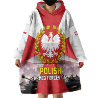 Polish Armed Forces Day Wearable Blanket Hoodie Bog Honor Ojczyzna Heritage