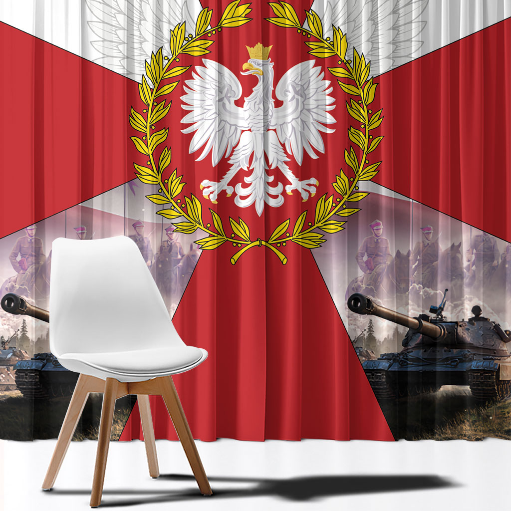 Polish Armed Forces Day Window Curtain Bog Honor Ojczyzna Heritage