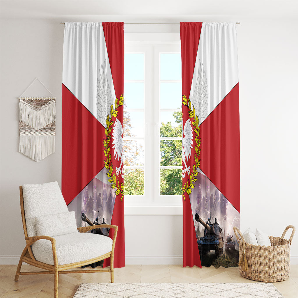 Polish Armed Forces Day Window Curtain Bog Honor Ojczyzna Heritage
