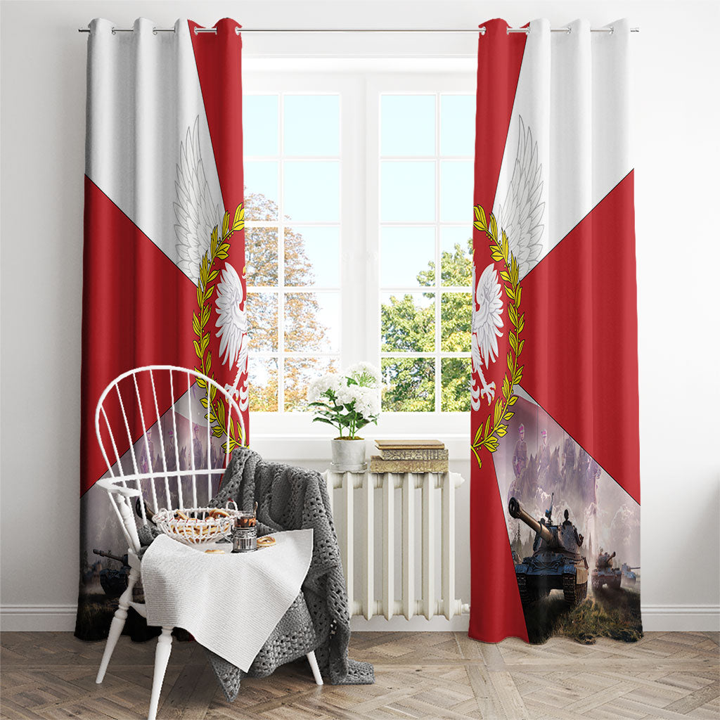 Polish Armed Forces Day Window Curtain Bog Honor Ojczyzna Heritage