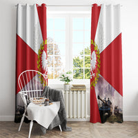 Polish Armed Forces Day Window Curtain Bog Honor Ojczyzna Heritage