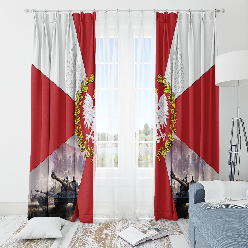 Polish Armed Forces Day Window Curtain Bog Honor Ojczyzna Heritage
