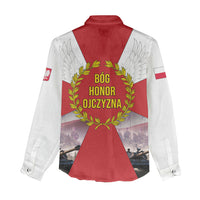 Polish Armed Forces Day Women Casual Shirt Bog Honor Ojczyzna Heritage