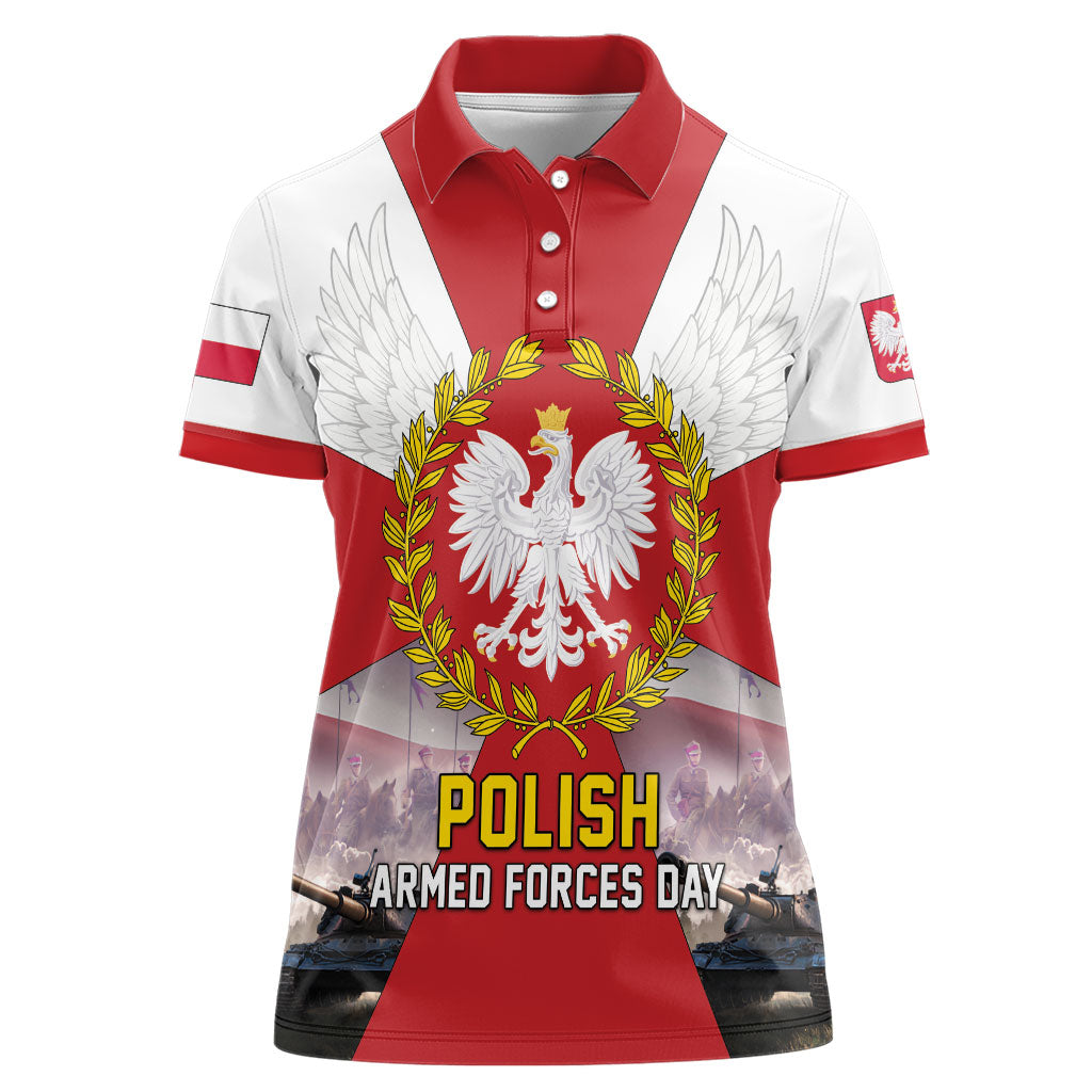 Polish Armed Forces Day Women Polo Shirt Bog Honor Ojczyzna Heritage