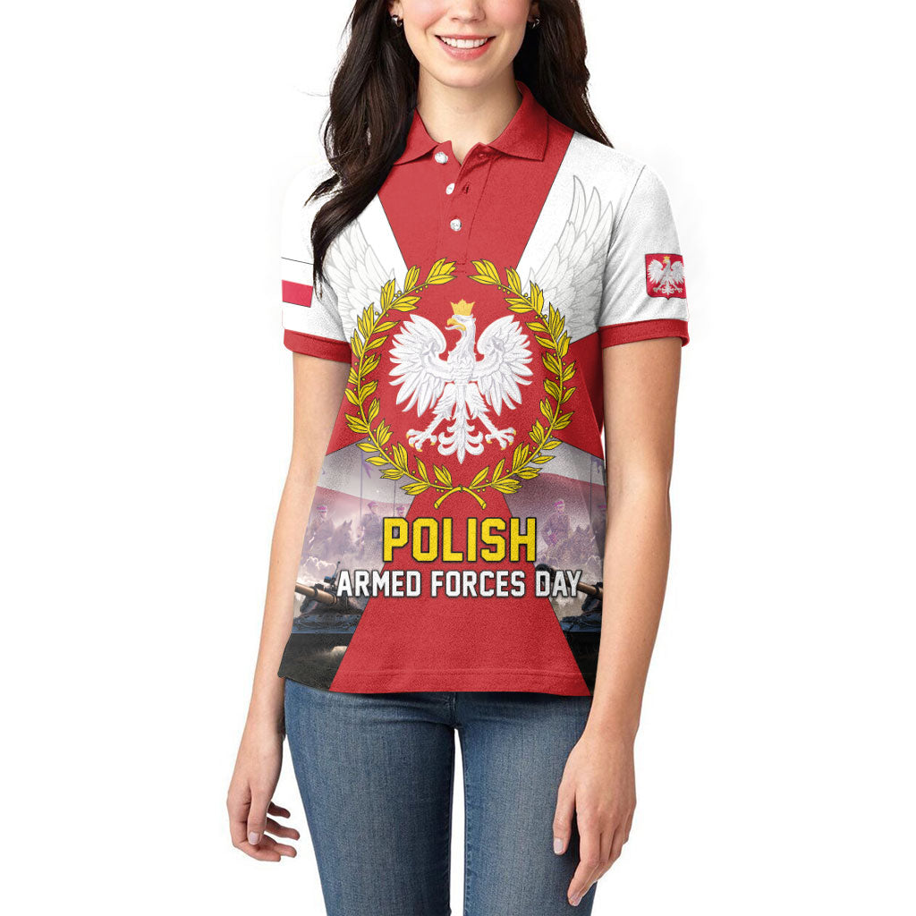 Polish Armed Forces Day Women Polo Shirt Bog Honor Ojczyzna Heritage