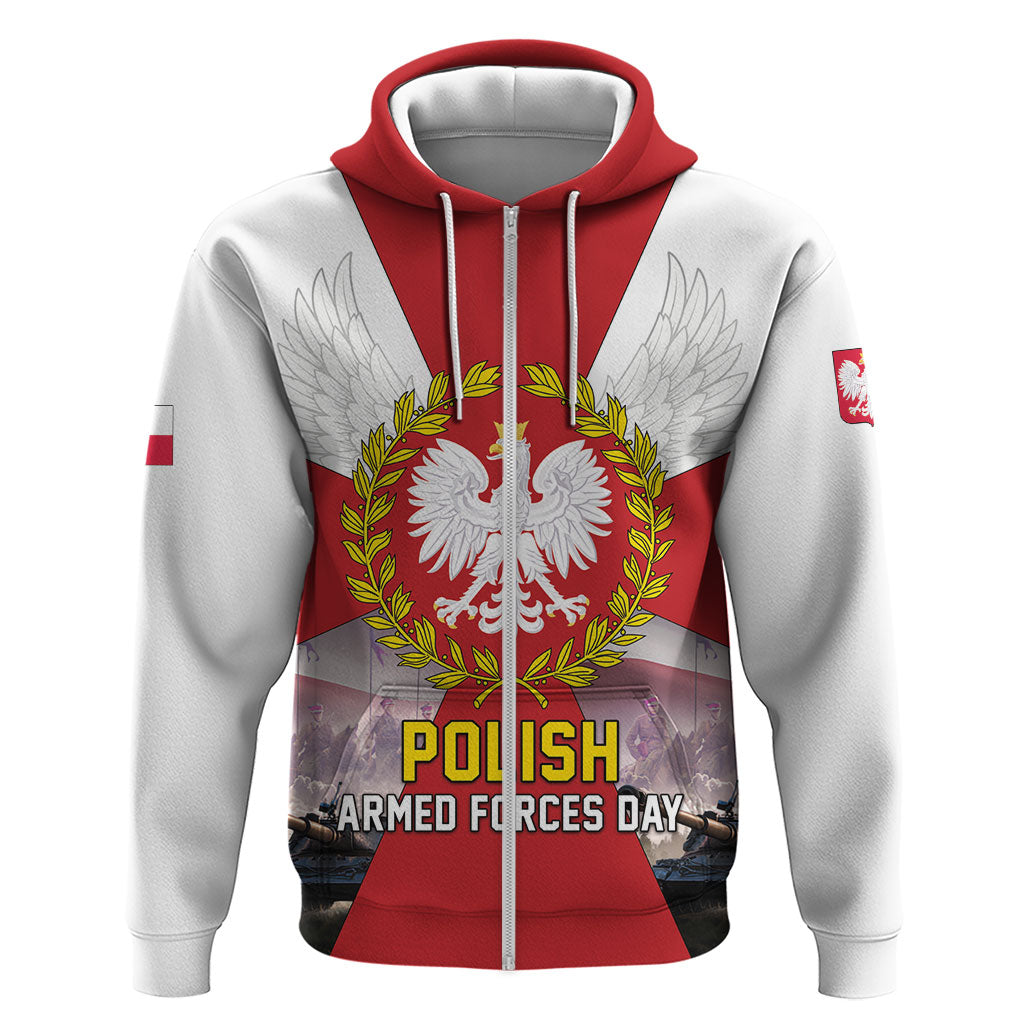 Polish Armed Forces Day Zip Hoodie Bog Honor Ojczyzna Heritage