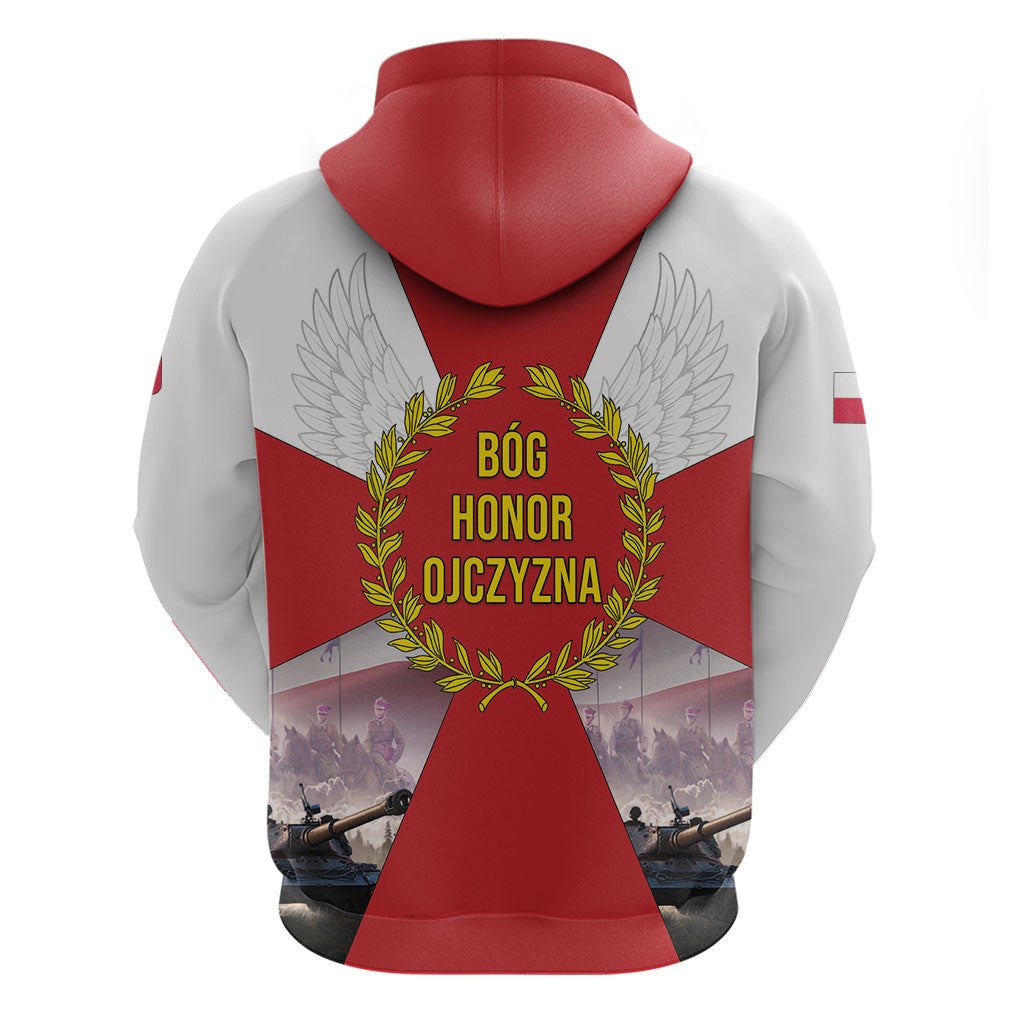 Polish Armed Forces Day Zip Hoodie Bog Honor Ojczyzna Heritage