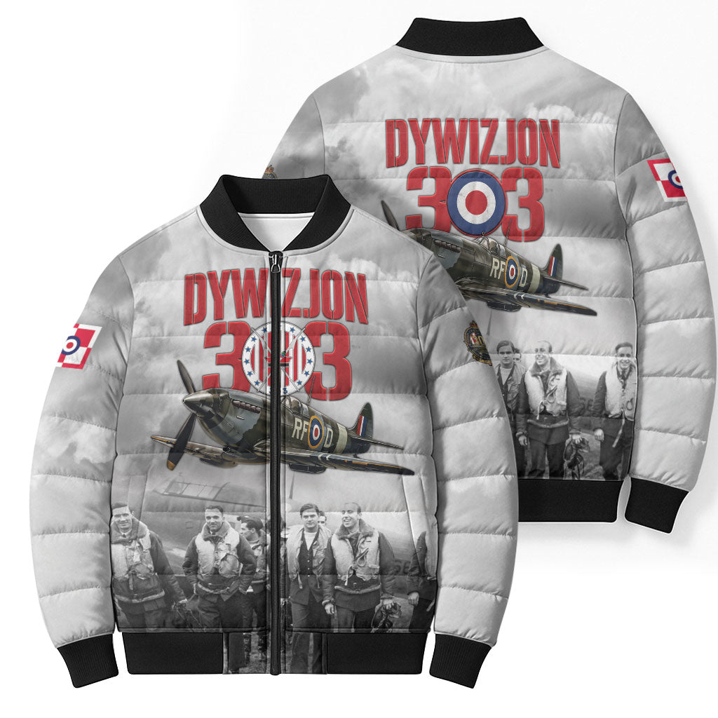 Polish 303 Squadron Bomber Puffer Jacket Battle Of Britain Air Heroes