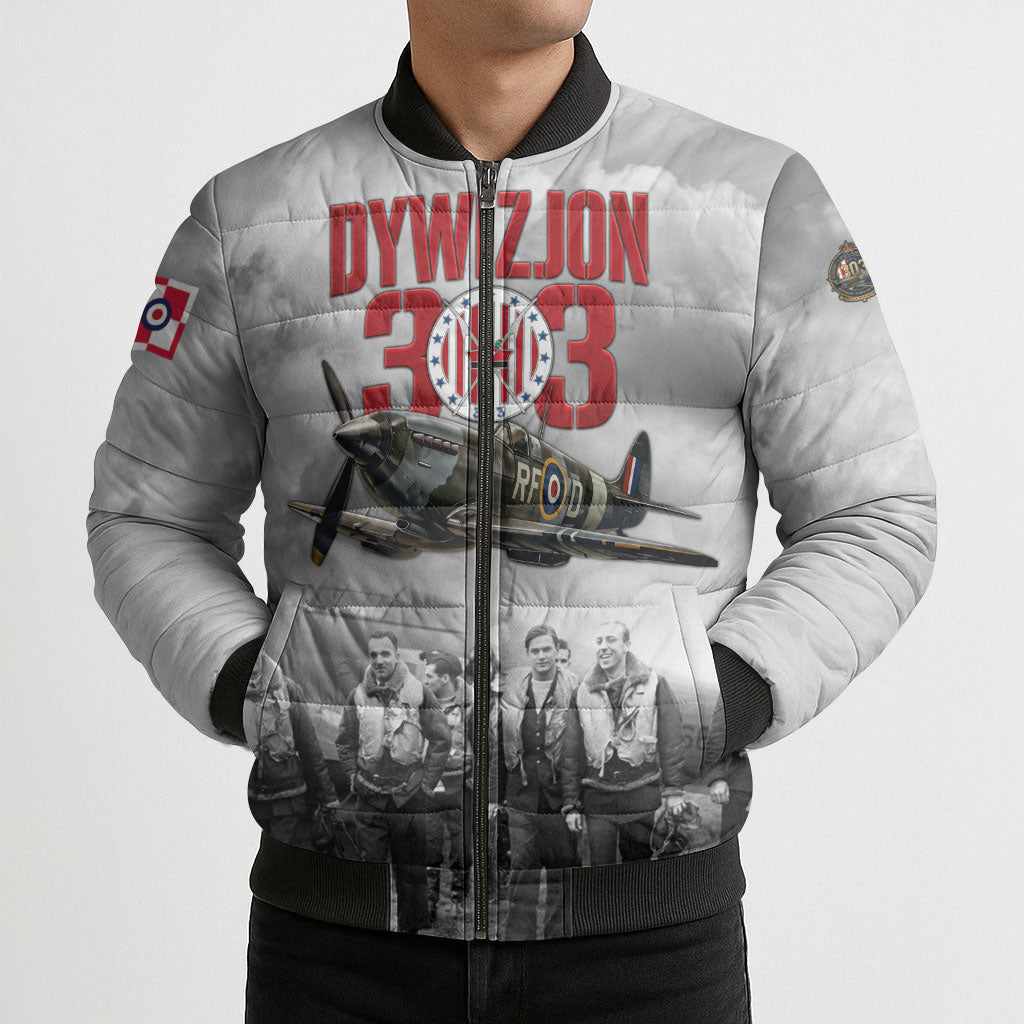 Polish 303 Squadron Bomber Puffer Jacket Battle Of Britain Air Heroes