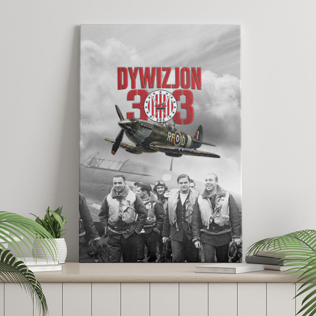 Polish 303 Squadron Canvas Wall Art Battle Of Britain Air Heroes