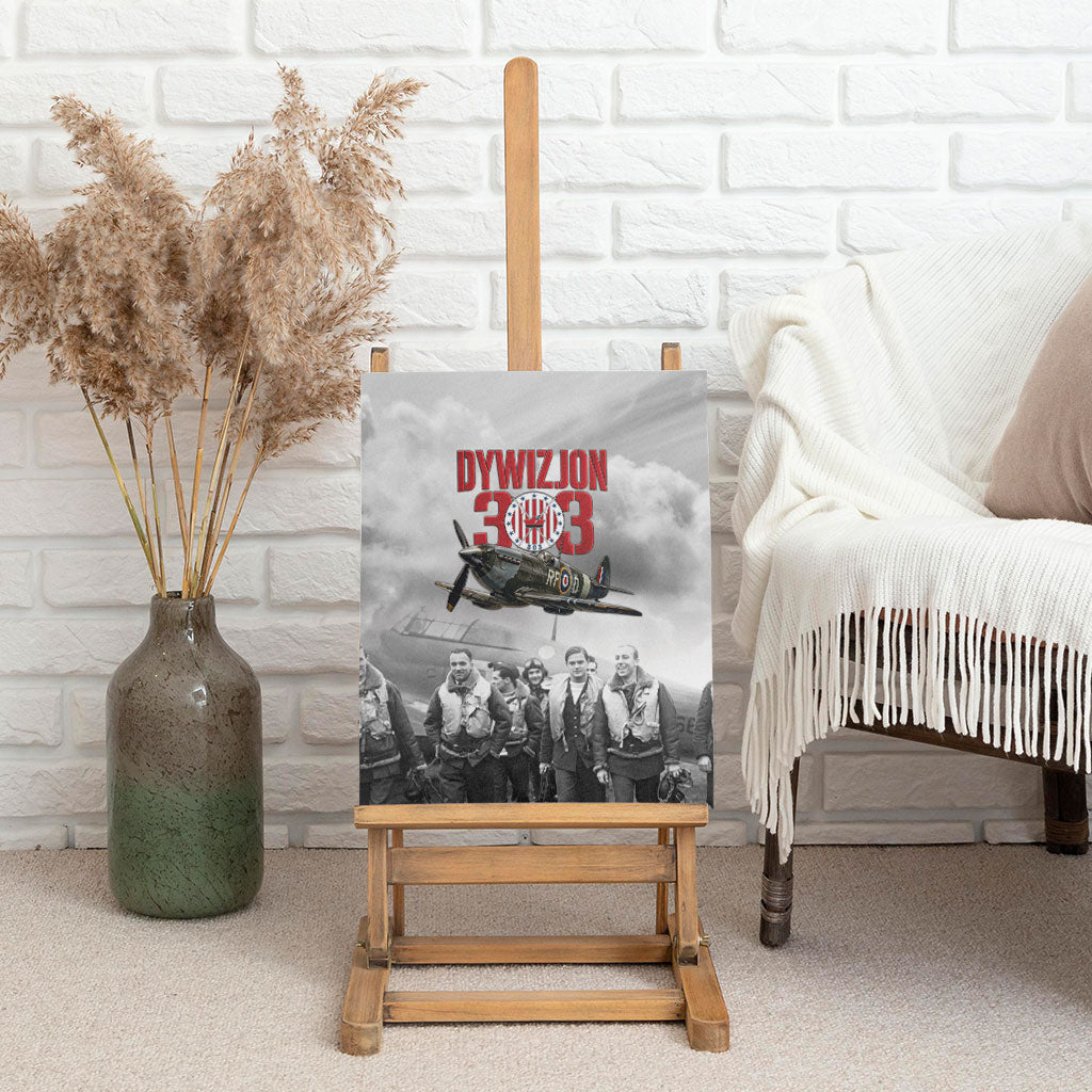 Polish 303 Squadron Canvas Wall Art Battle Of Britain Air Heroes