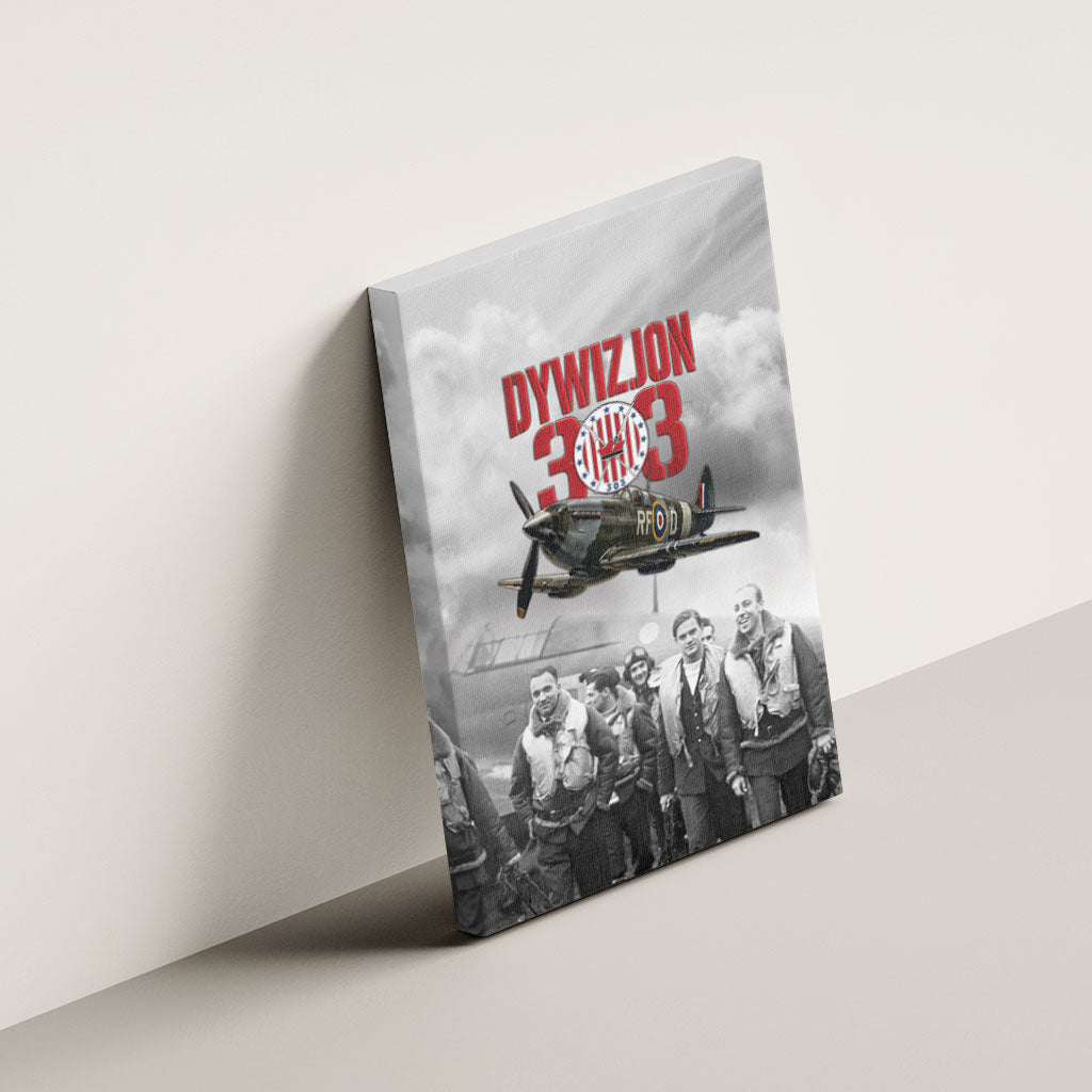 Polish 303 Squadron Canvas Wall Art Battle Of Britain Air Heroes