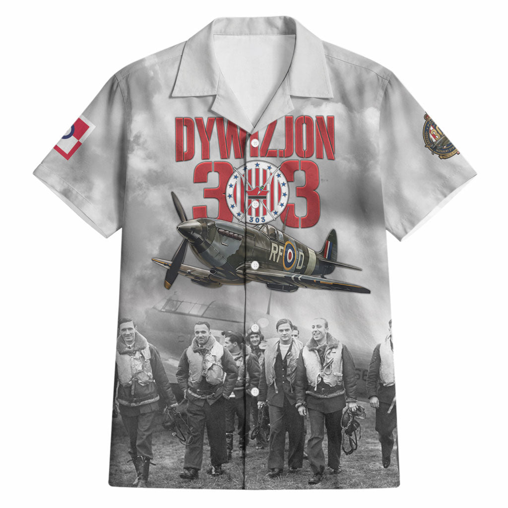 Polish 303 Squadron Hawaiian Shirt Battle Of Britain Air Heroes