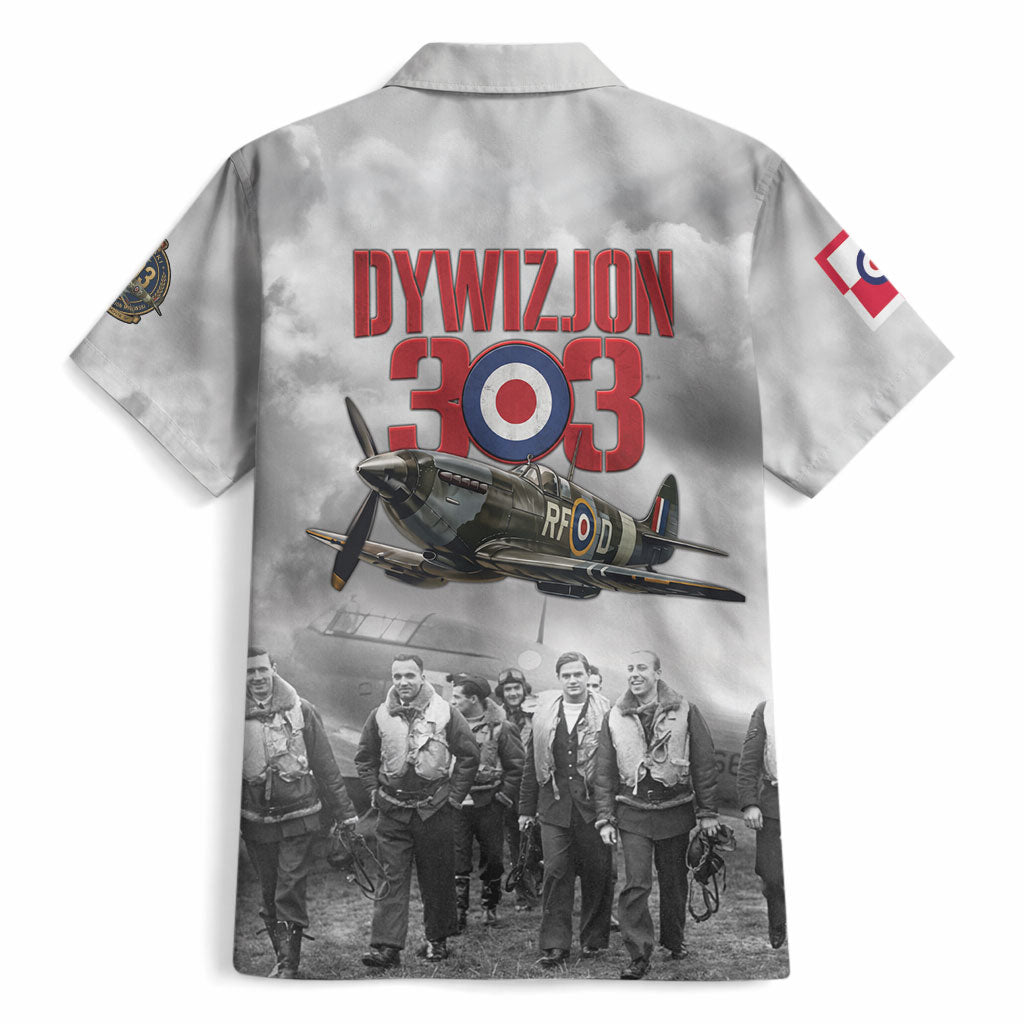 Polish 303 Squadron Hawaiian Shirt Battle Of Britain Air Heroes