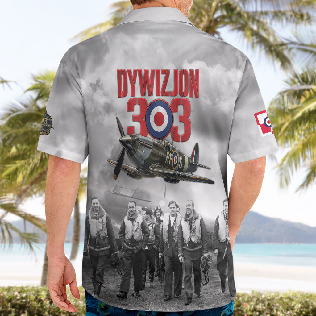 Polish 303 Squadron Hawaiian Shirt Battle Of Britain Air Heroes