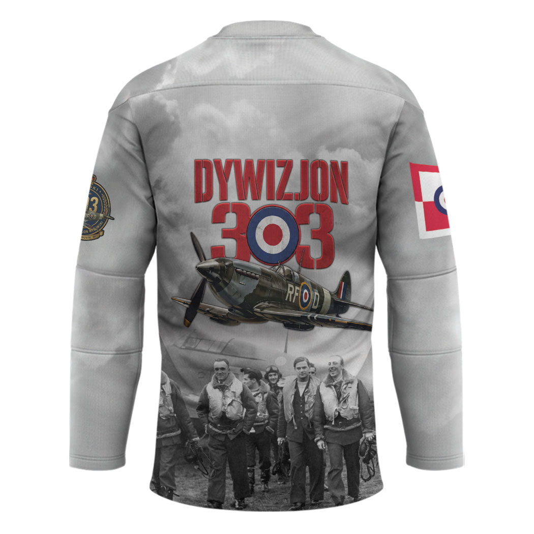 Polish 303 Squadron Hockey Jersey Battle Of Britain Air Heroes
