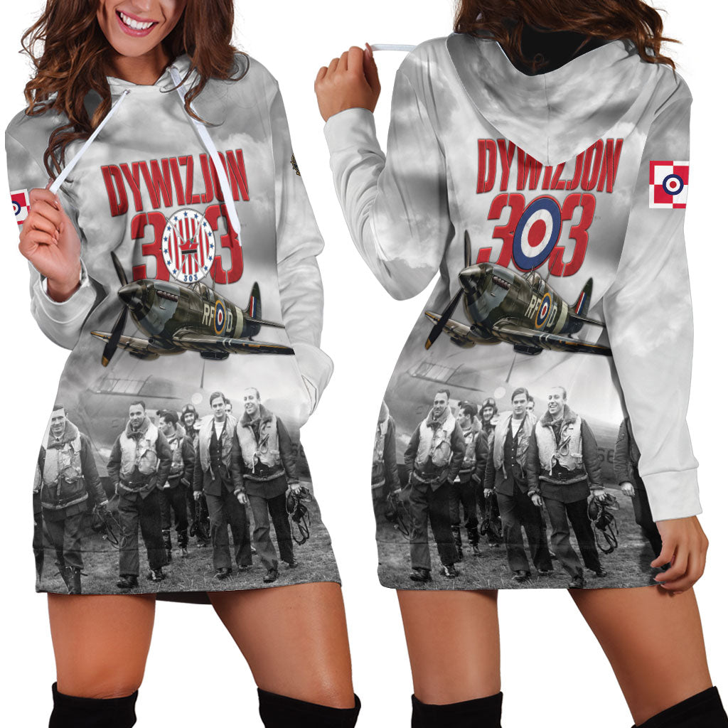 Polish 303 Squadron Hoodie Dress Battle Of Britain Air Heroes