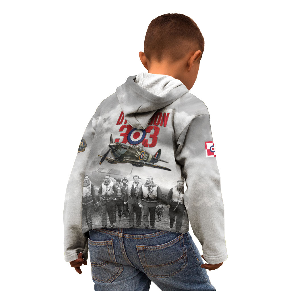 Polish 303 Squadron Kid Hoodie Battle Of Britain Air Heroes