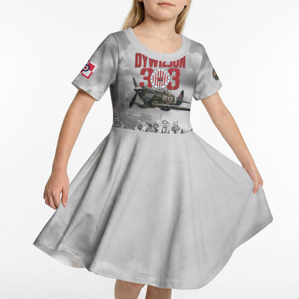 Polish 303 Squadron Kid Short Sleeve Dress Battle Of Britain Air Heroes