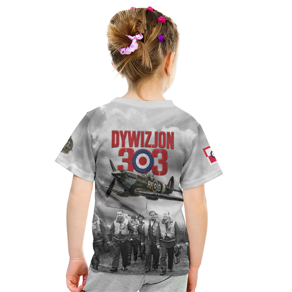 Polish 303 Squadron Kid T Shirt Battle Of Britain Air Heroes