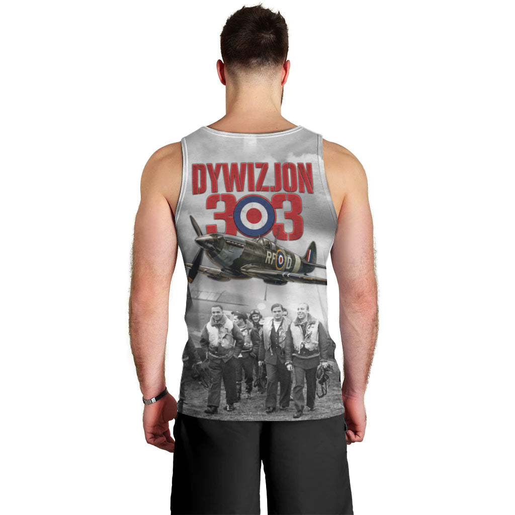 Polish 303 Squadron Men Tank Top Battle Of Britain Air Heroes