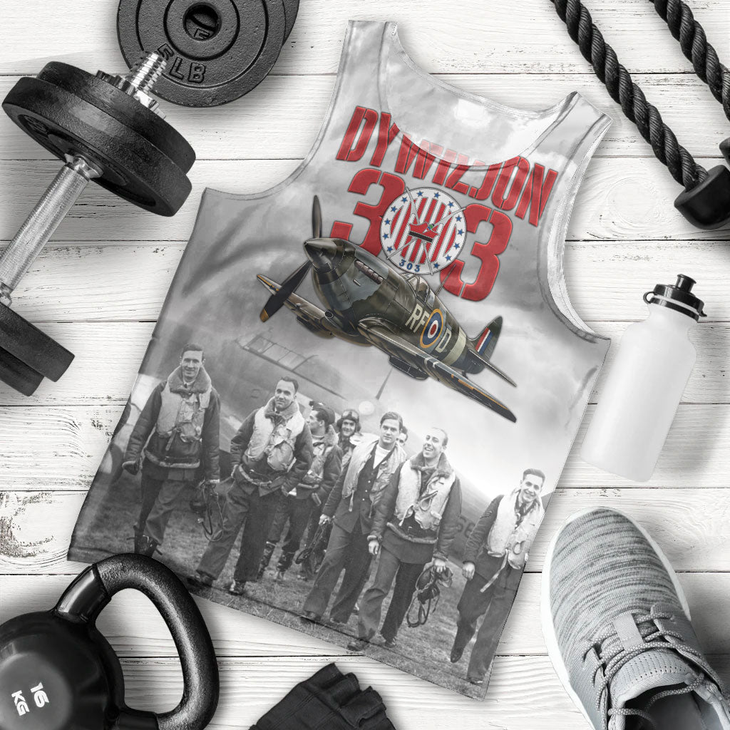 Polish 303 Squadron Men Tank Top Battle Of Britain Air Heroes