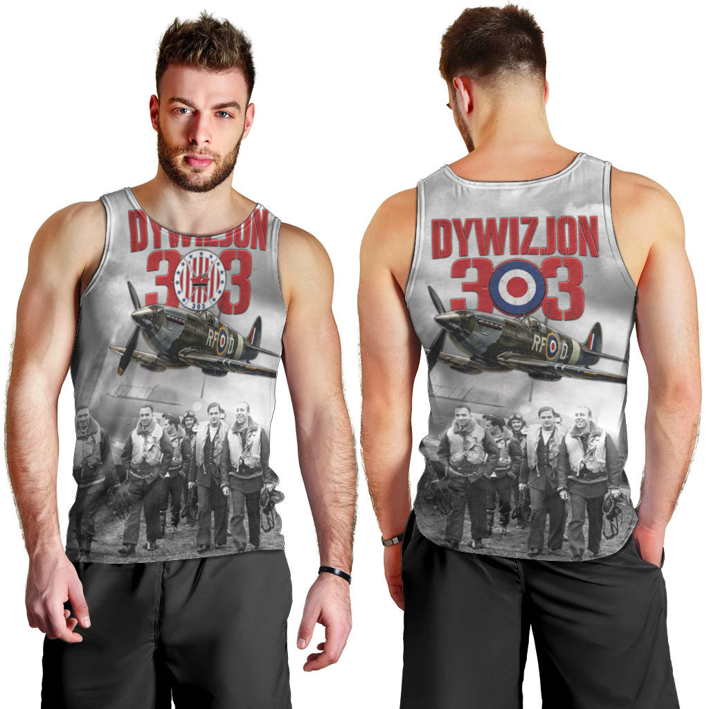Polish 303 Squadron Men Tank Top Battle Of Britain Air Heroes