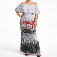 Polish 303 Squadron Off Shoulder Maxi Dress Battle Of Britain Air Heroes