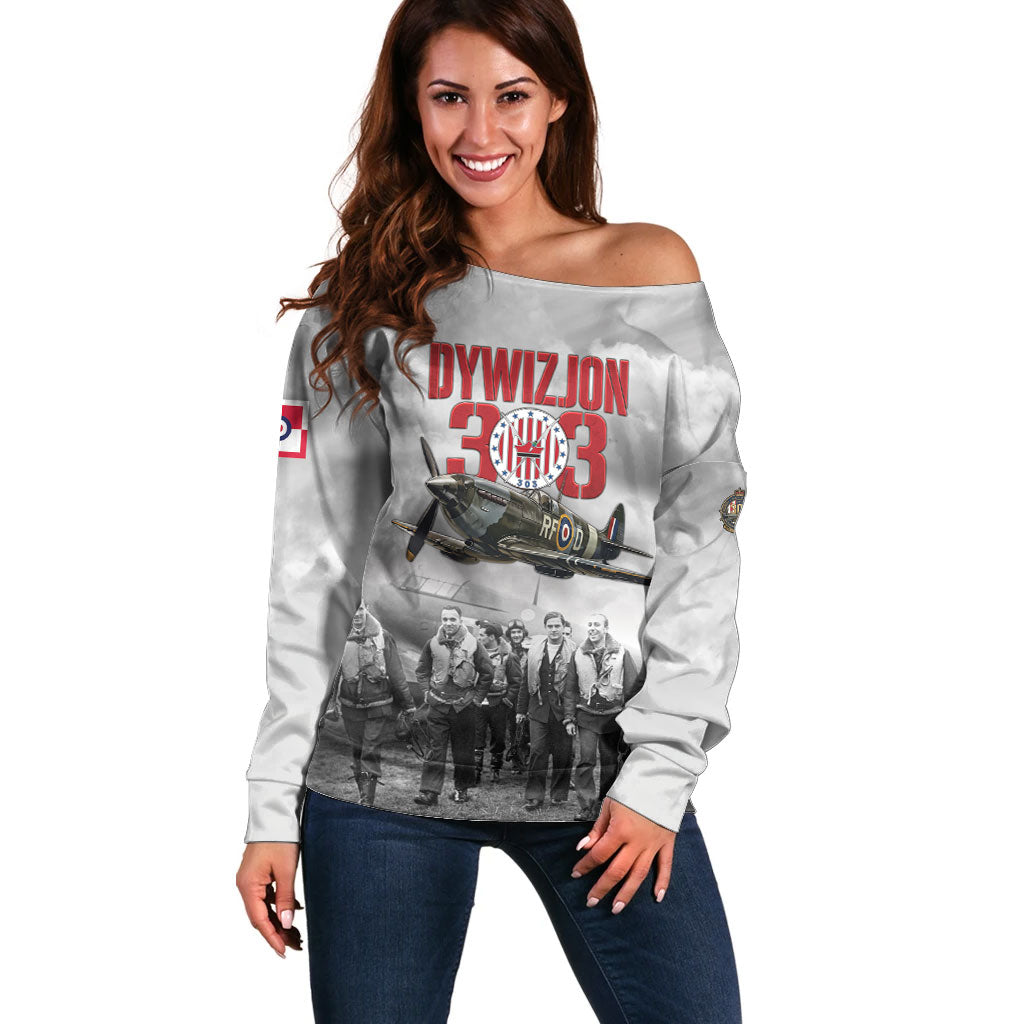 Polish 303 Squadron Off Shoulder Sweater Battle Of Britain Air Heroes