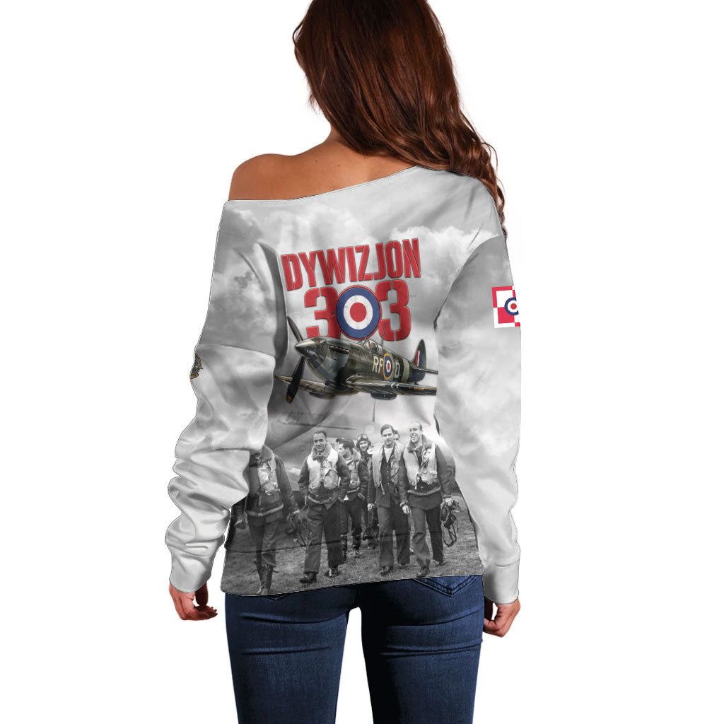 Polish 303 Squadron Off Shoulder Sweater Battle Of Britain Air Heroes