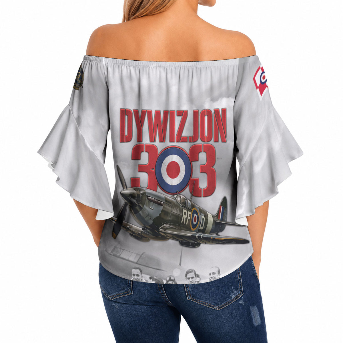 Polish 303 Squadron Off Shoulder Wrap Waist Top Battle Of Britain Air Heroes