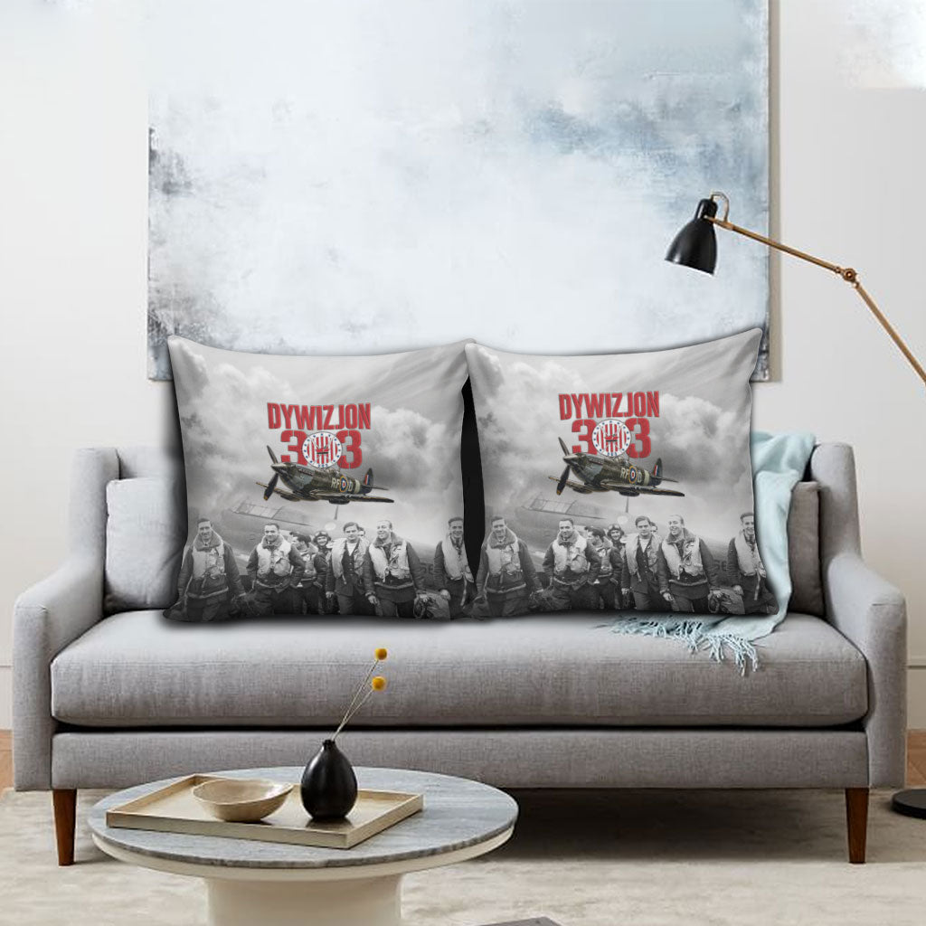 Polish 303 Squadron Pillow Cover Battle Of Britain Air Heroes