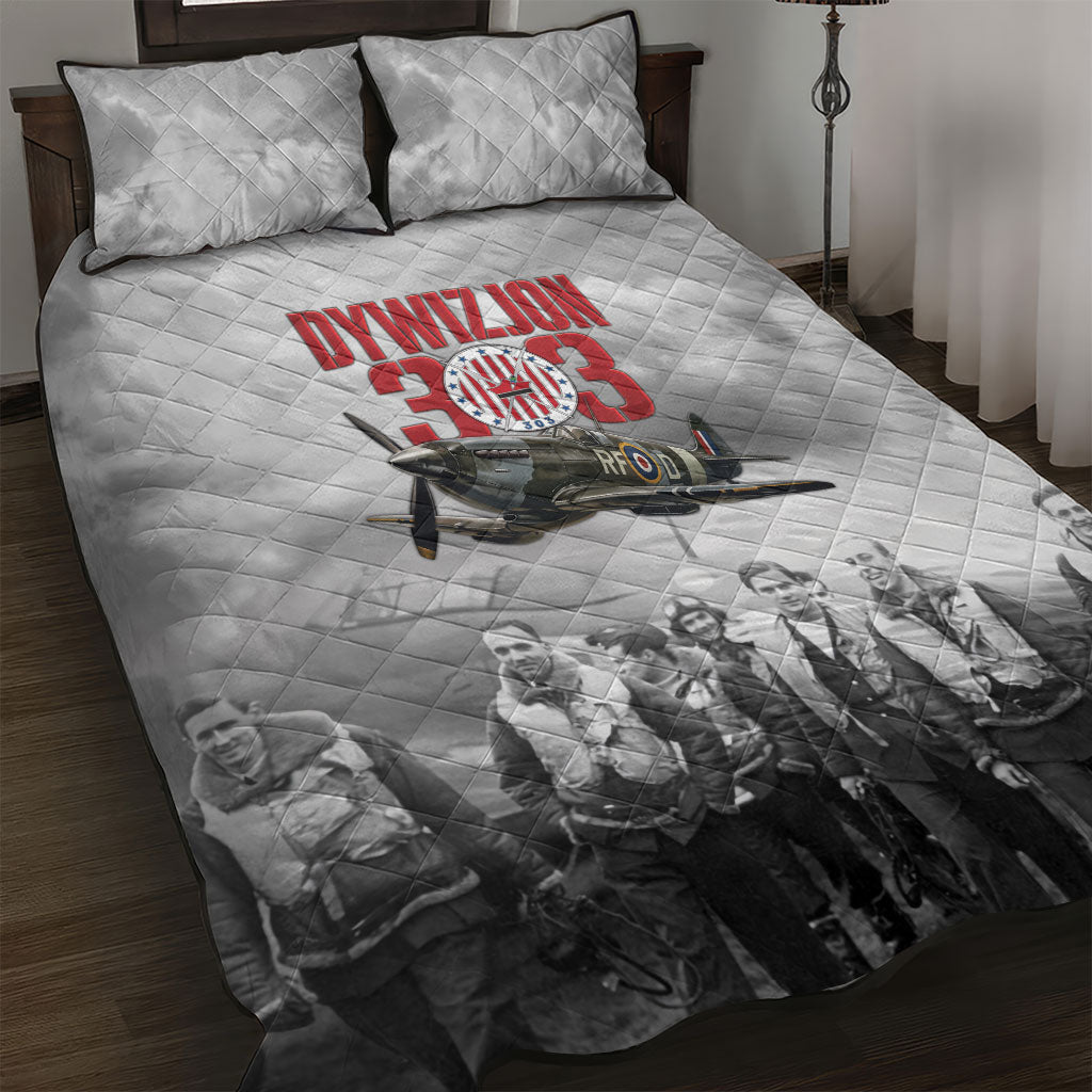 Polish 303 Squadron Quilt Bed Set Battle Of Britain Air Heroes
