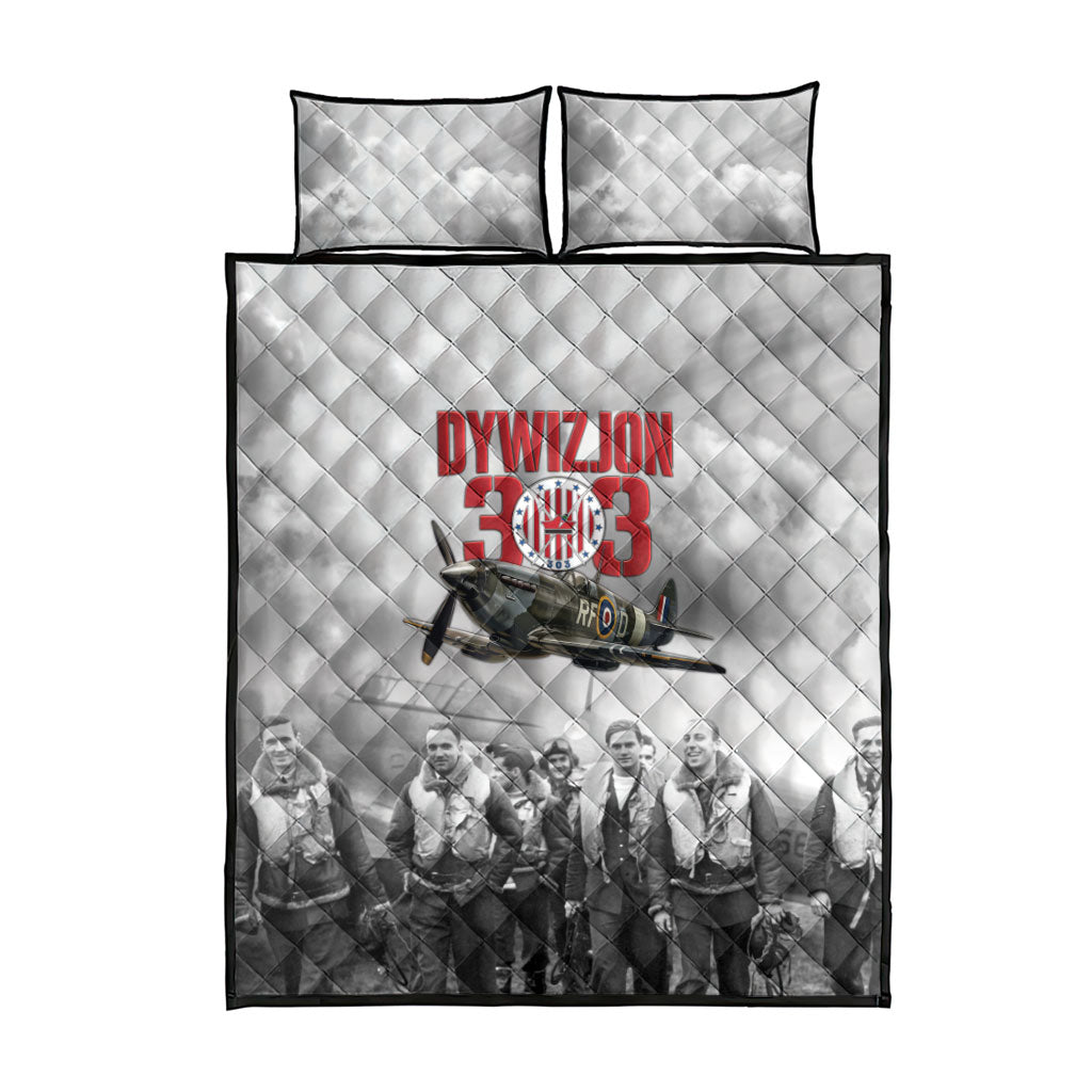 Polish 303 Squadron Quilt Bed Set Battle Of Britain Air Heroes