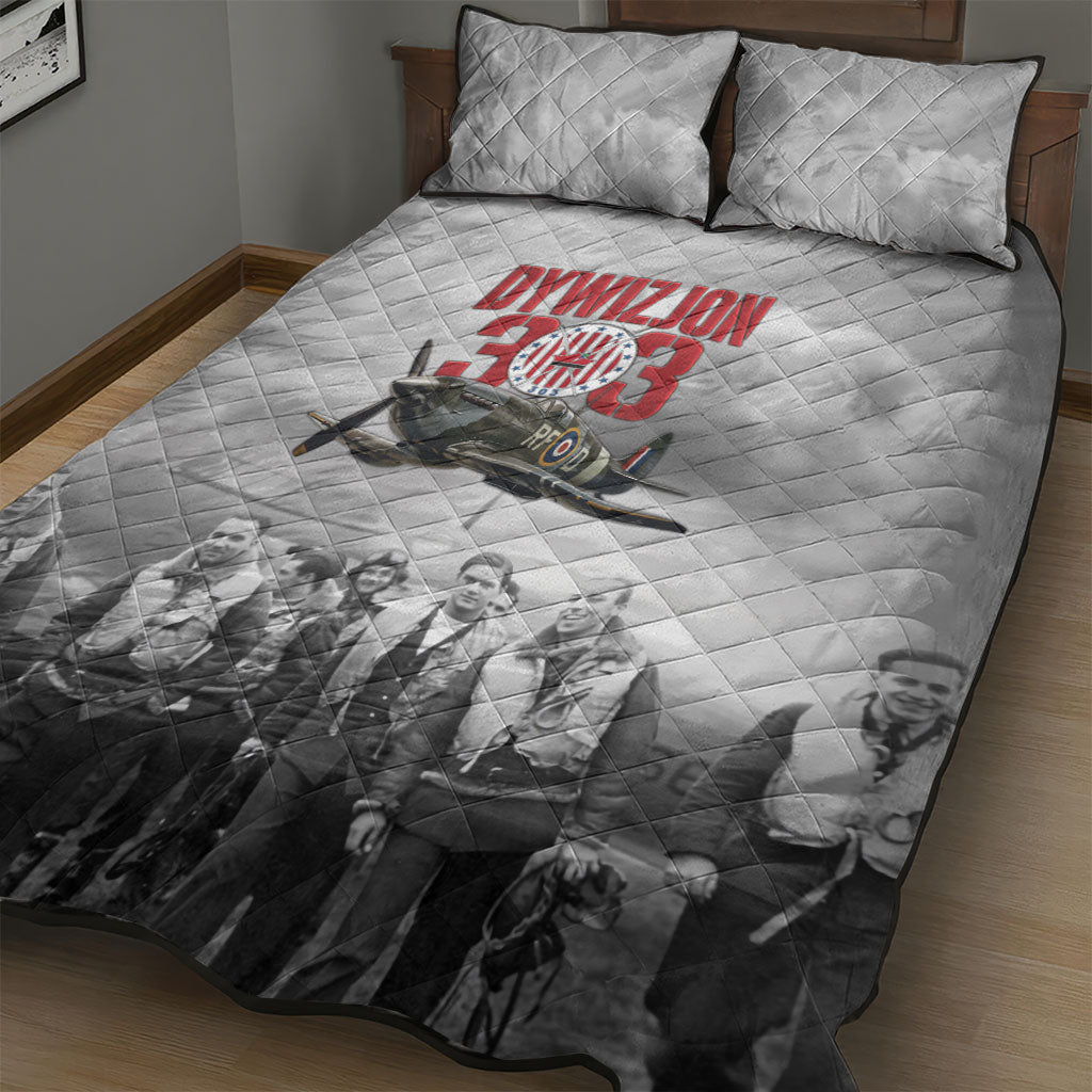 Polish 303 Squadron Quilt Bed Set Battle Of Britain Air Heroes