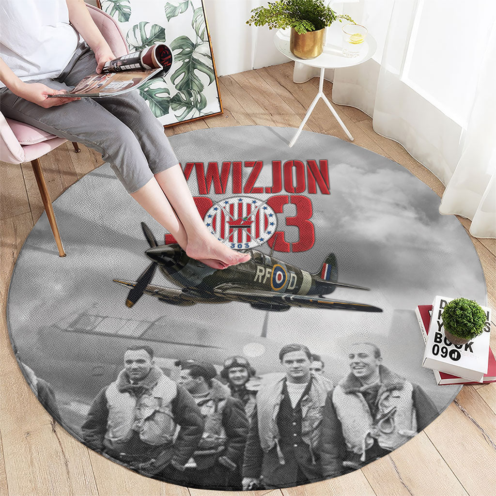 Polish 303 Squadron Round Carpet Battle Of Britain Air Heroes