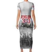 Polish 303 Squadron Short Sleeve Bodycon Dress Battle Of Britain Air Heroes