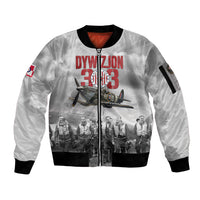 Polish 303 Squadron Sleeve Zip Bomber Jacket Battle Of Britain Air Heroes