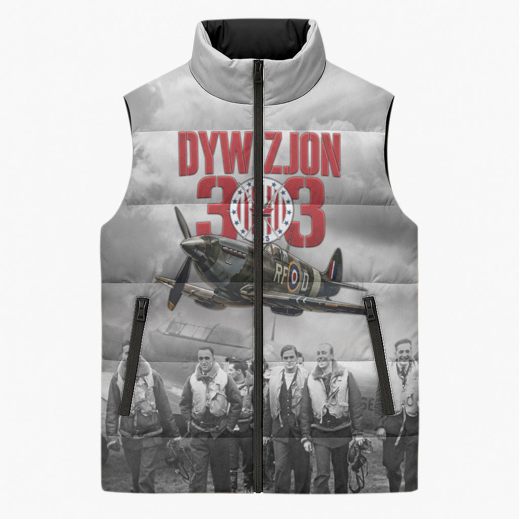Polish 303 Squadron Sleeveless Puffer Jacket Battle Of Britain Air Heroes