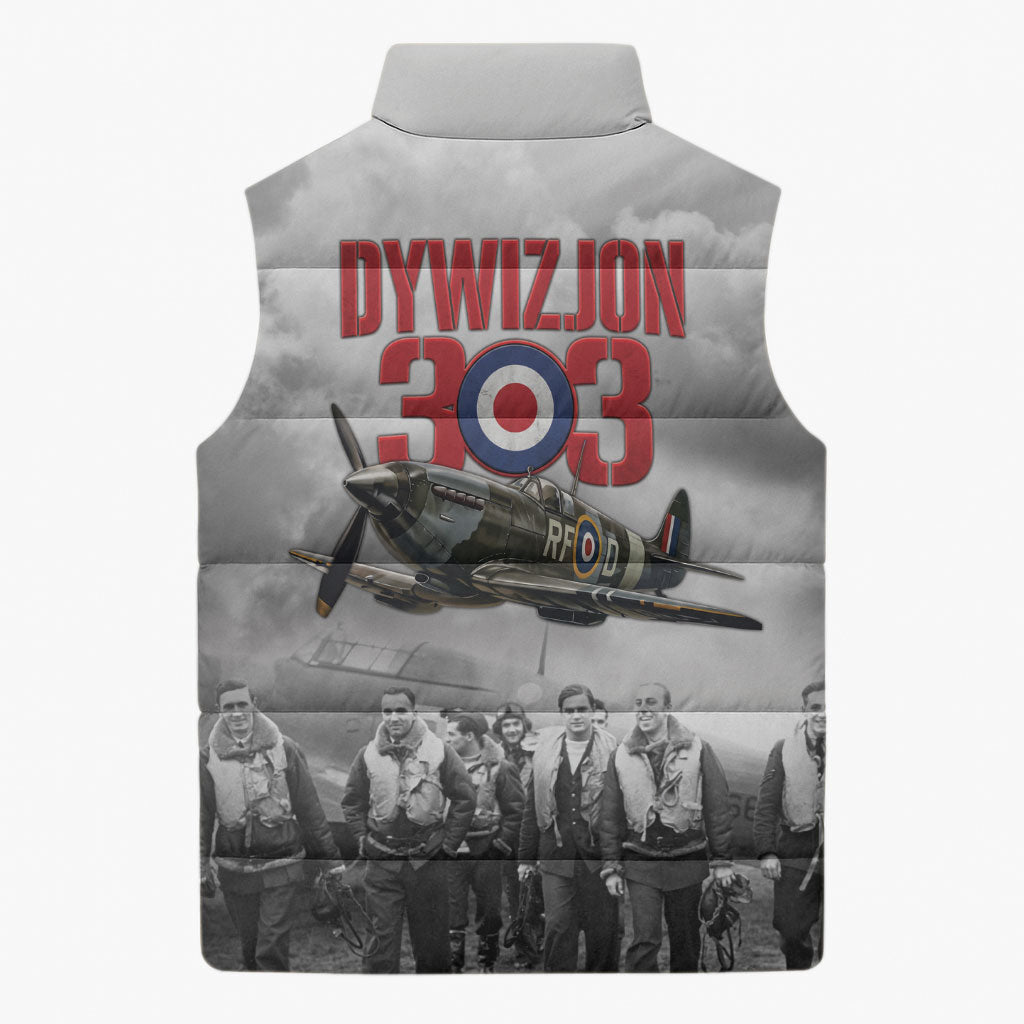 Polish 303 Squadron Sleeveless Puffer Jacket Battle Of Britain Air Heroes